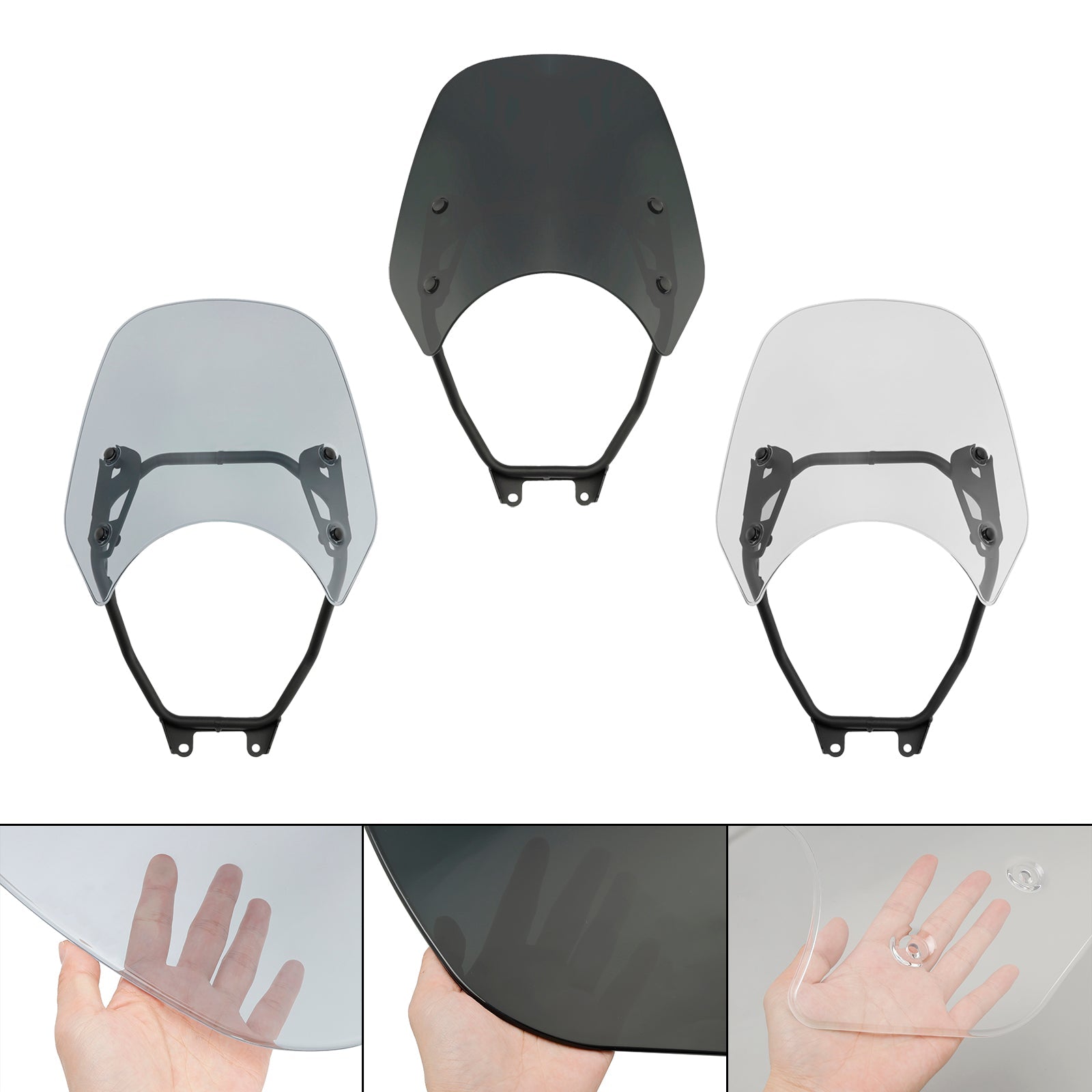 ABS Motorcycle Windshield WindScreen fit for HONDA GB350 GB350S 2023-2024
