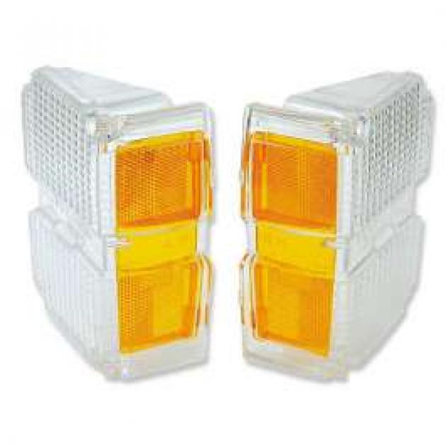 Chevelle Front Turn Signal & Parking Light Lens, Wagon, 1971