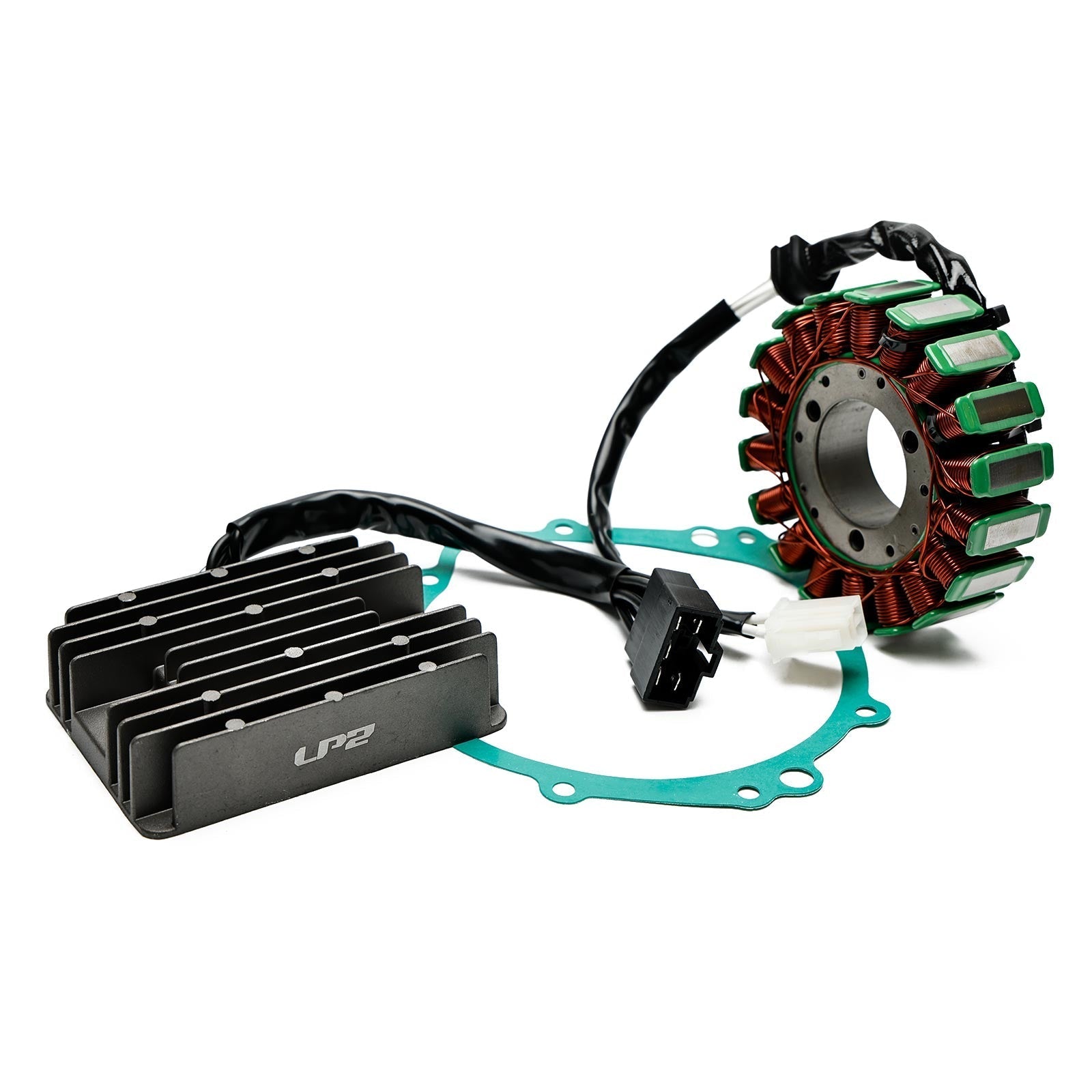 2001-2003 Suzuki GSXR600 GSX-R600 GSX-R600U2 Magneto Stator + Voltage Rectifier + Gasket