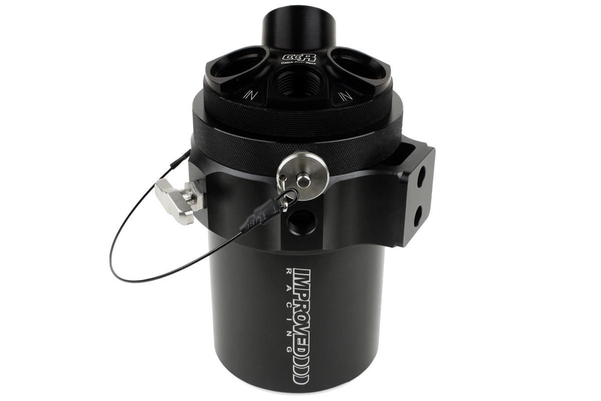 CCRZ Competition Recirculated High-Flow Oil Catch Can, 0.5 Liter (0.5 Qt)