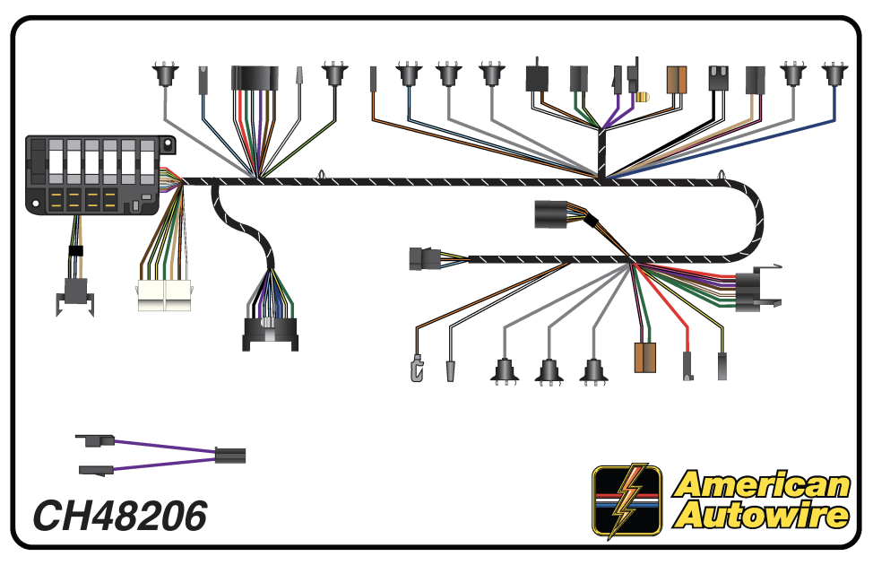 American Autowire 1964 Chevrolet Dash Harness CH48206