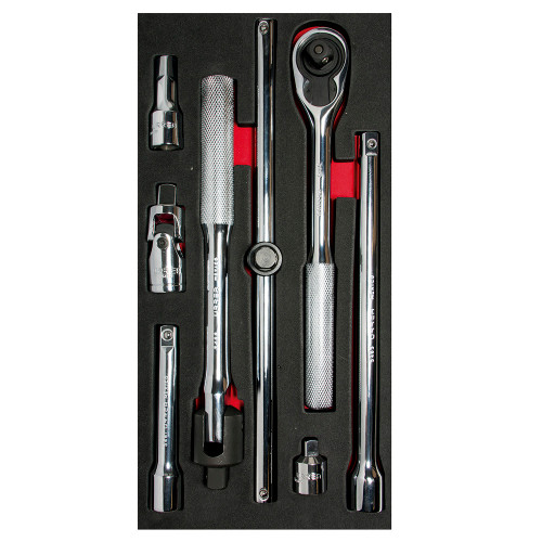 URREA 8 pc 1/2" DRIVE SOCKET SETS WITH ACCESSORIES #CH109