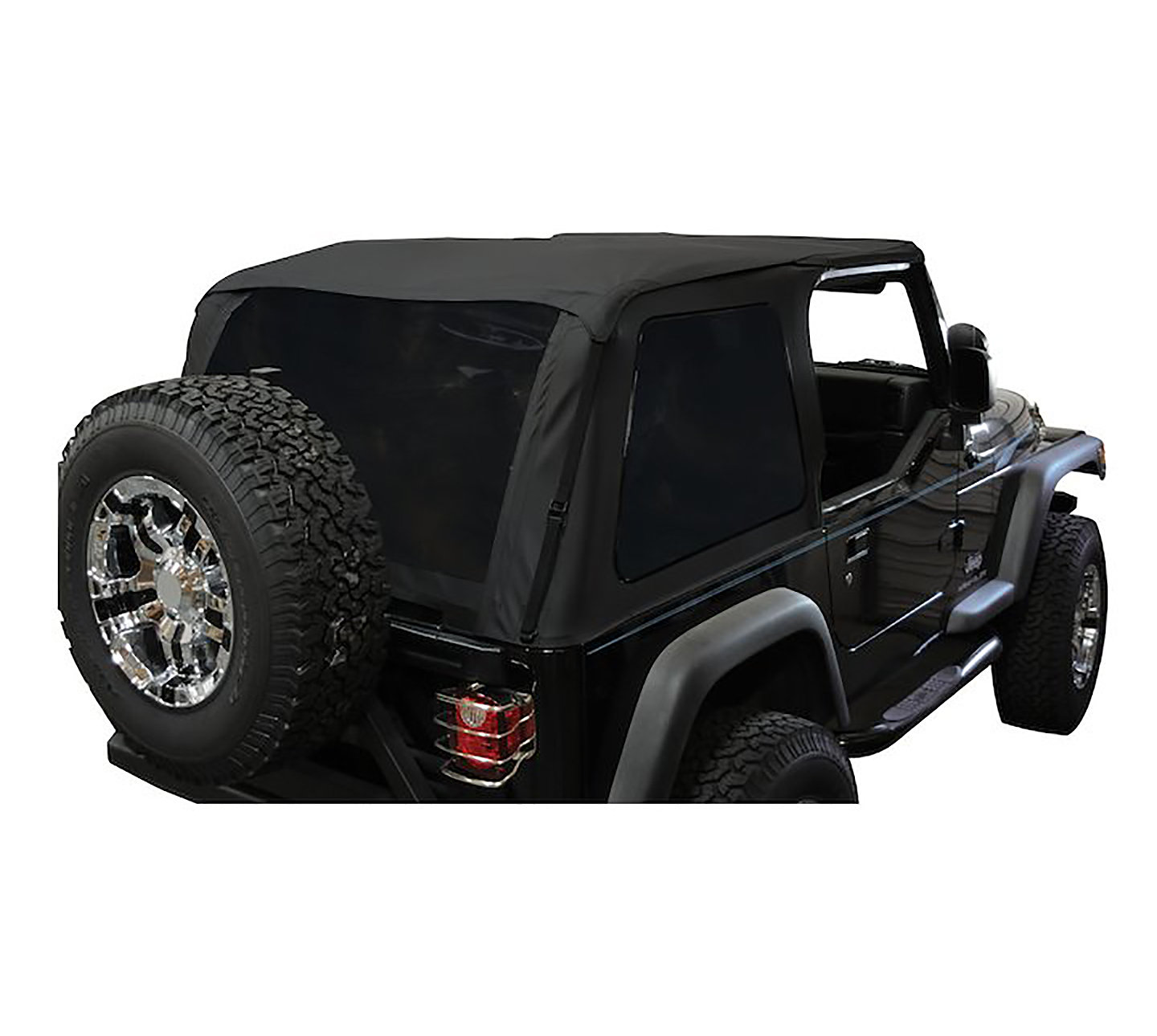 Crown Automotive Bowless Soft Top with Tinted Windowsfor 97-06 Jeep Wrangler TJ