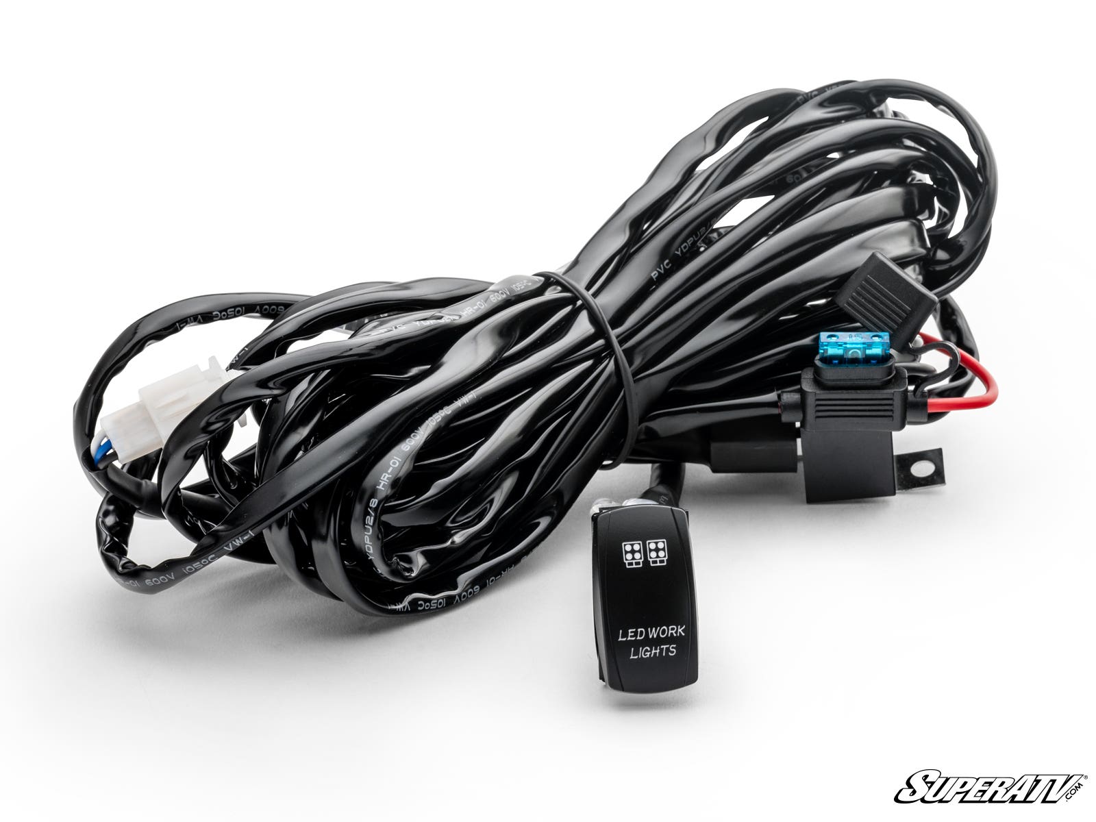 LED LIGHT WIRING HARNESS WITH ROCKER SWITCH
