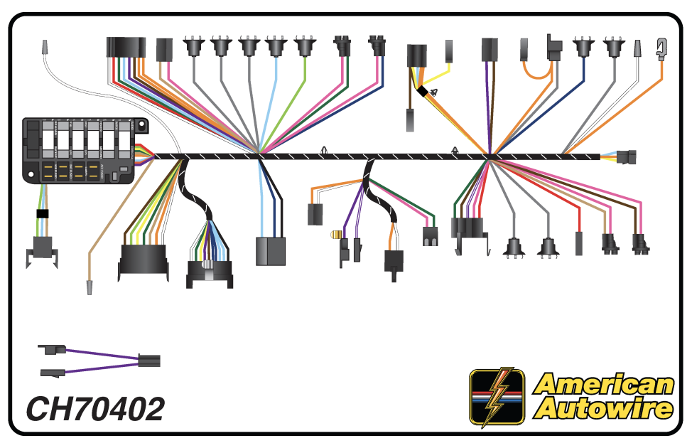 American Autowire 1967 Chevrolet Dash Harness CH70402