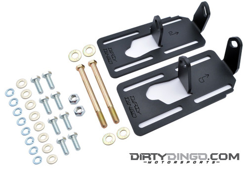 Dirty Dingo Adjustable Engine Swap Mounts LS Swap 91-96 Caprice/Impala Black