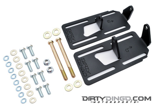 Dirty Dingo Adjustable Conversion Engine Mounts LS Swap 73-87 4WD GM Truck Black