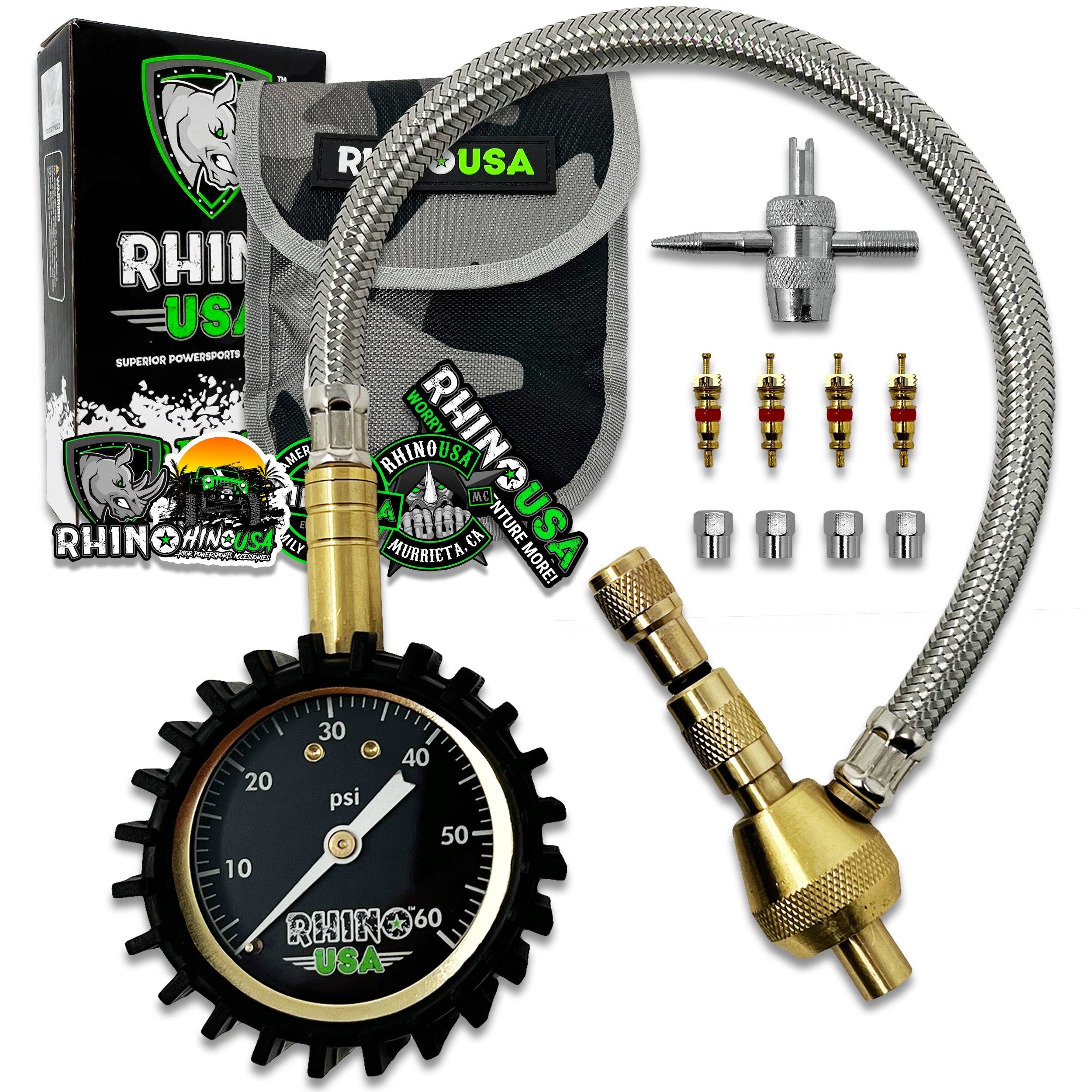 60 PSI Tire Deflator Gauge