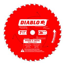 Freud D0736GPX 7-1/4" x 36 Tooth Carbide Circular Saw Blade