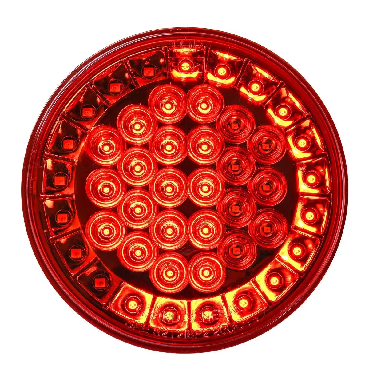 DOT Approved 4" Pearl Dynamic Sealed Red LED STT