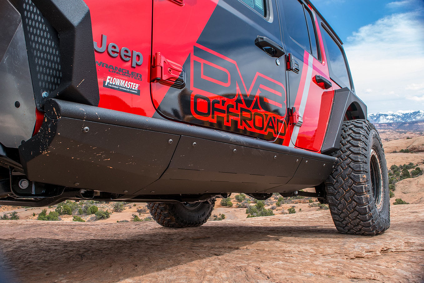 DV8 Offroad SRJL-01 Boatside Sliders for 18-26 Jeep Wrangler JL Unlimited