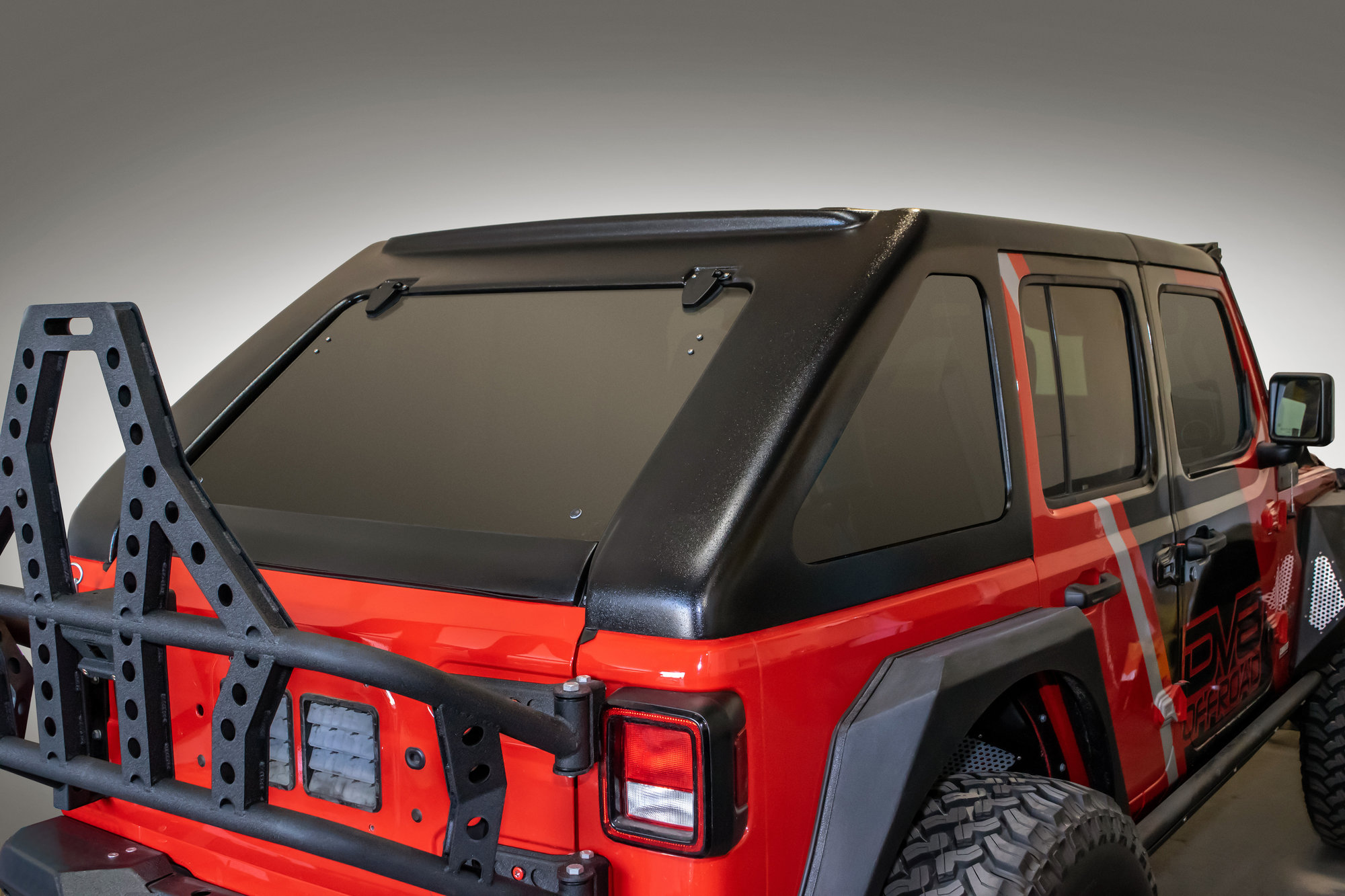 DV8 Offroad HTJL02-B Razor Fastback Hardtop for 18-26 Jeep Wrangler JL Unlimited