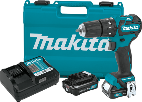 12V max CXT™ Lithium-Ion Brushless Cordless 3/8" Hammer Driver-Drill Kit (2.0Ah), Ergonomically designed, PH05R1