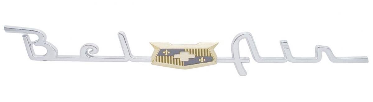 United Pacific Bel-Air Script Rear Quarter Panel Emblem For 1953-54 Chevy Bel-Air (Pair) C4010