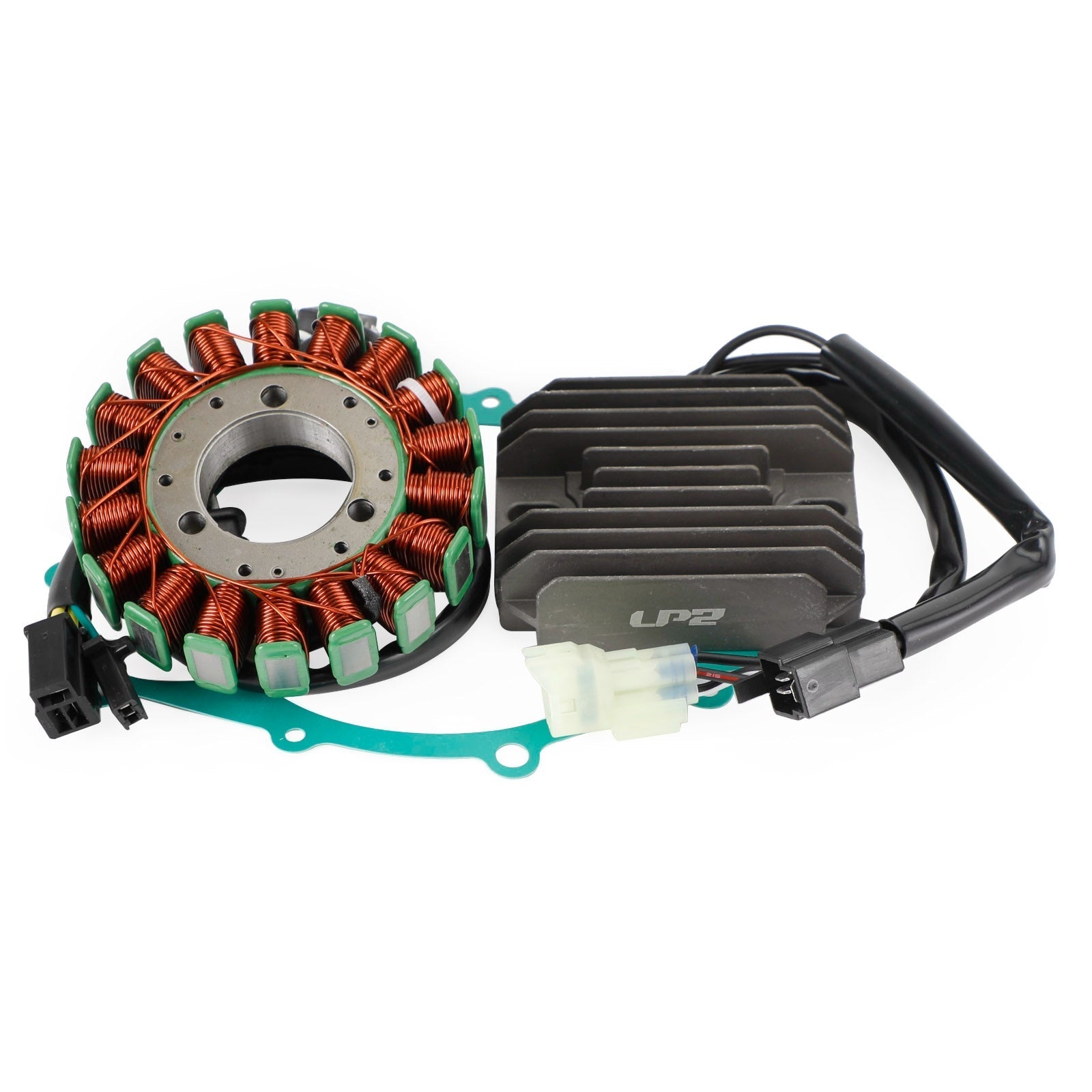 Suzuki 2004-2006 DL650 V-Strom K4 K5 K6 / 2007-2010 K7 Magneto Stator+Voltage Rectifier+Gasket