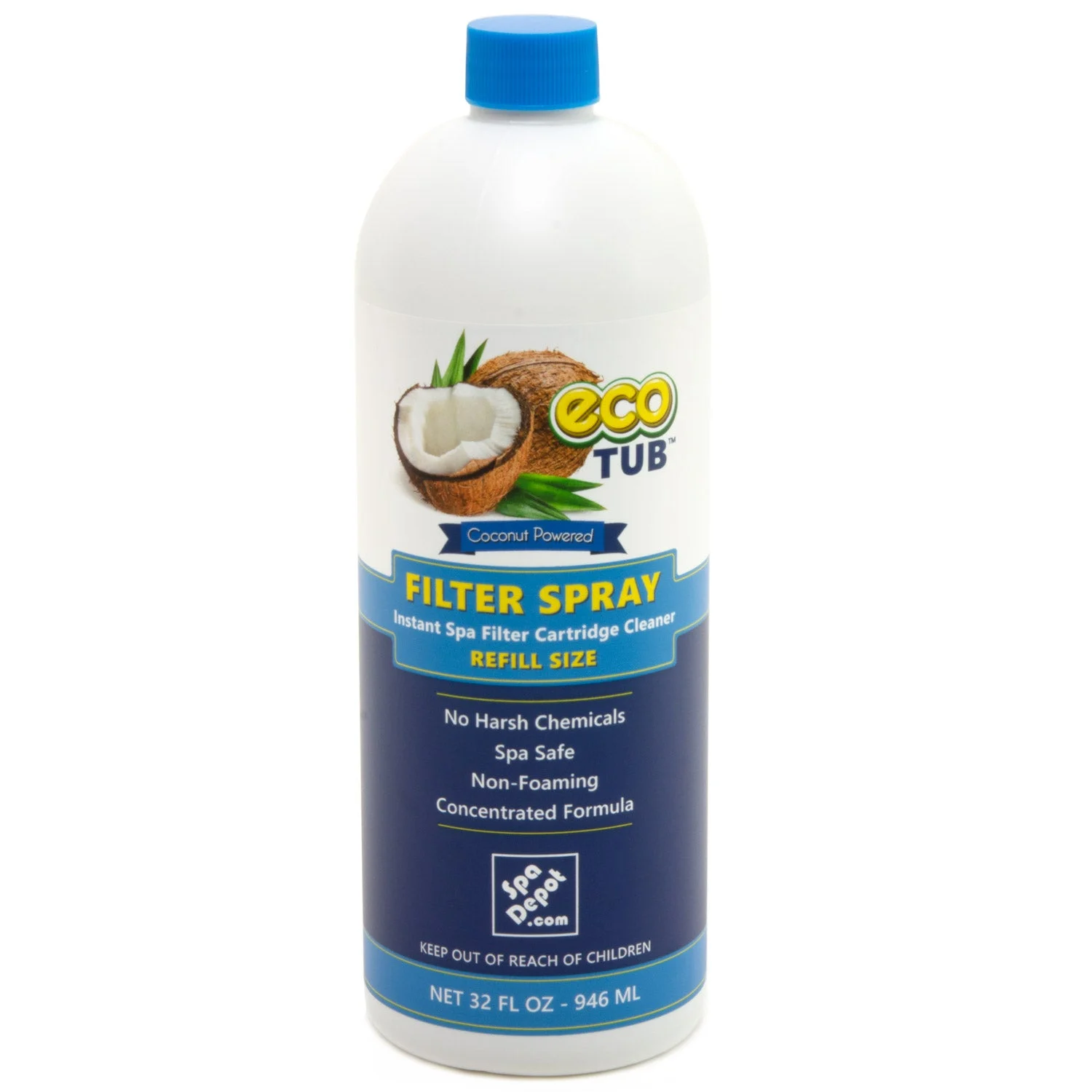 eco-TUB Filter Spray ~ Refill 32 oz.