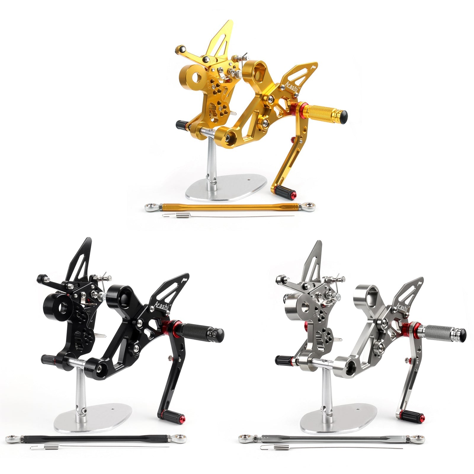 Racing Adjustable Rearsets Foot Pegs Rear Set For 2014 Yamaha MT-09 FZ-09 Generic