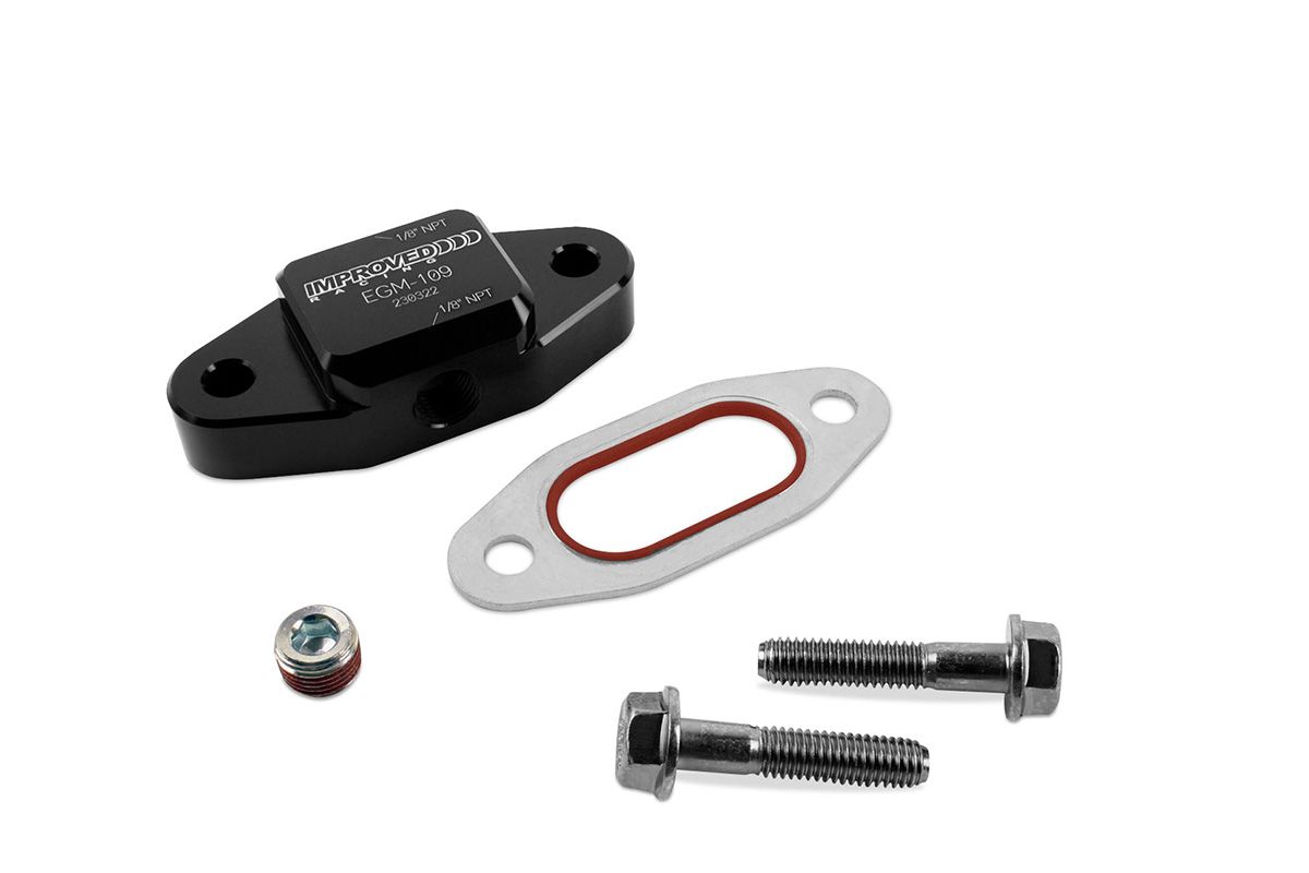 LS Engine Oil Cooler Block-Off Cover Plate with Sensor / Turbo Feed Ports