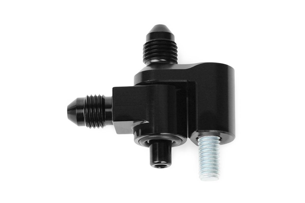 Improved Racing LS Steam Vent Port, -3AN 90 Degree Top and Side Outlet
