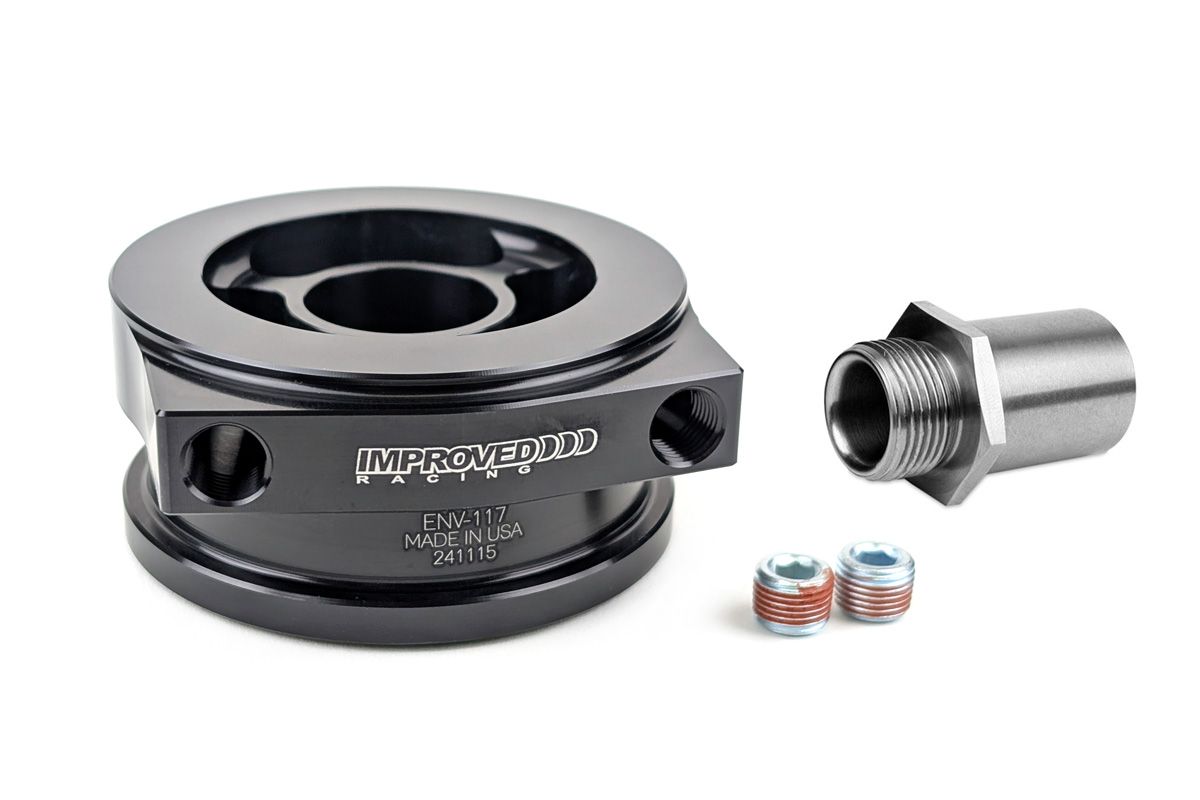 Oil Filter Spacer for Recessed Filters, With Sensor Ports