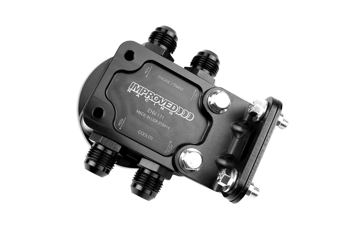 Remote Engine & Transmission Oil Filter Mount with Thermostat