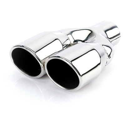 ETC DT-24030DL Exhaust Tip Dual Oval - 2.25" Inlet 3.5" x 3" Outlets 9.25" L