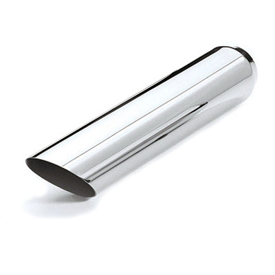 ETC DT-243516AC Stainless Exhaust Tip Angle Cut - 2.25" Inlet 3.5" Outlet 16" L