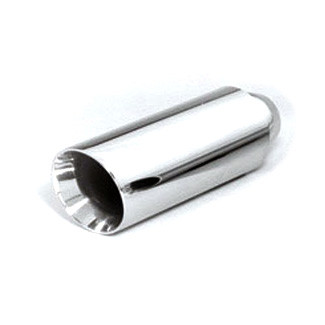 ETC DT-30013C-12 Stainless Exhaust Tip Dual Wall Slant 3" Inlet 4" Outlet 12" L