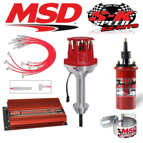 MSD 9503-1 Ignition Kit Digital 6 Plus/Distributor/Wires/Blaster 3 Coil Chrysler 383-400