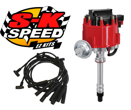 MSD 9981 Big Block Chevy HEI Streetfire Distributor w/ 5560 8mm Ignition Wires