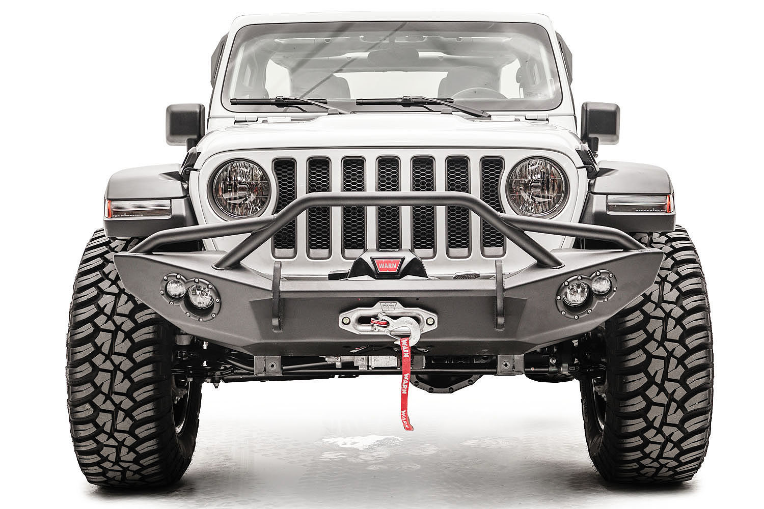Fab Fours JL18-B4652-1 Front Lifestyle Winch Bumper for 18-26 Jeep Wrangler JL & Gladiator JT