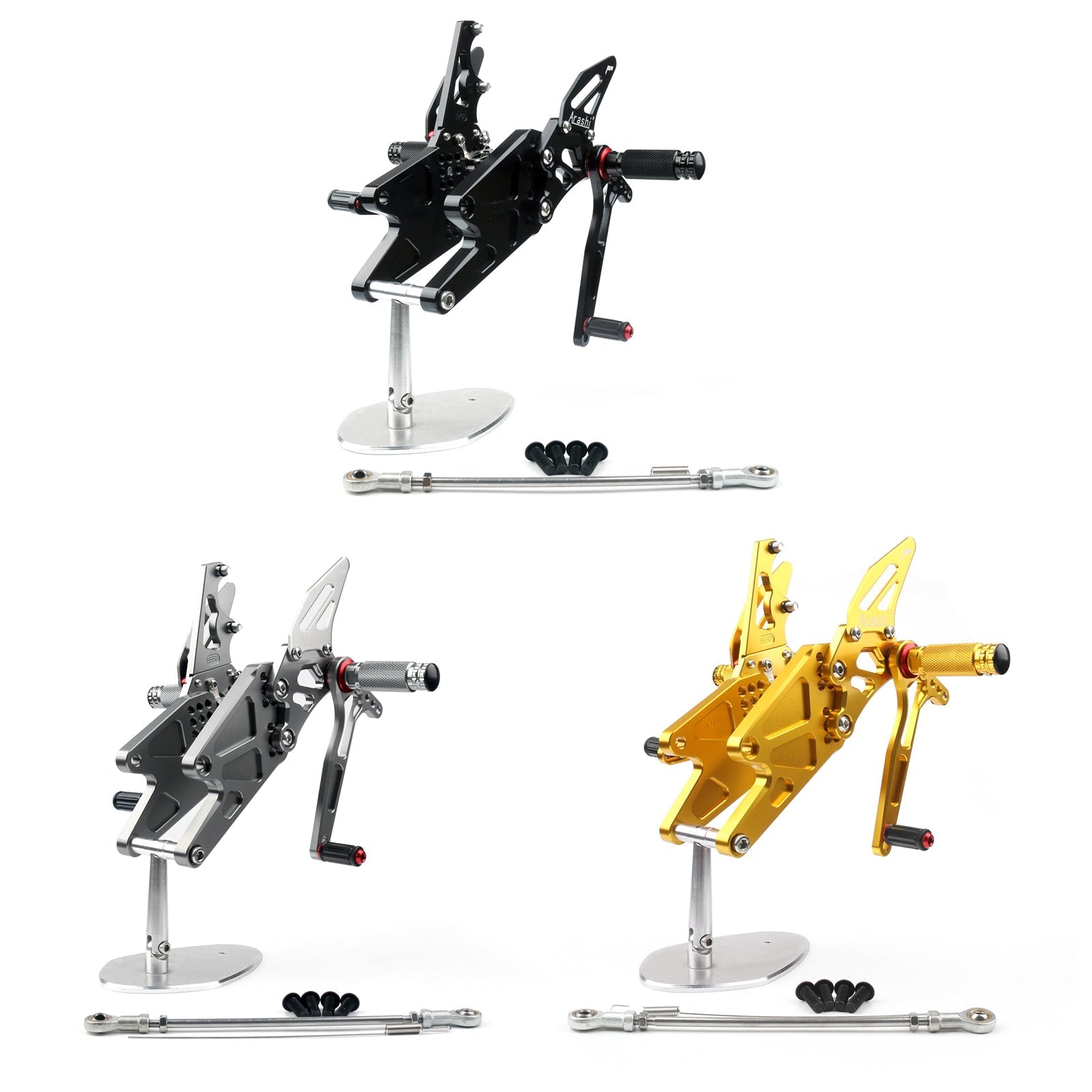 Motorcycle Adjustable Rearset Rearsets Foot pegs For Yamha MT-03/MT25 2015+ Generic