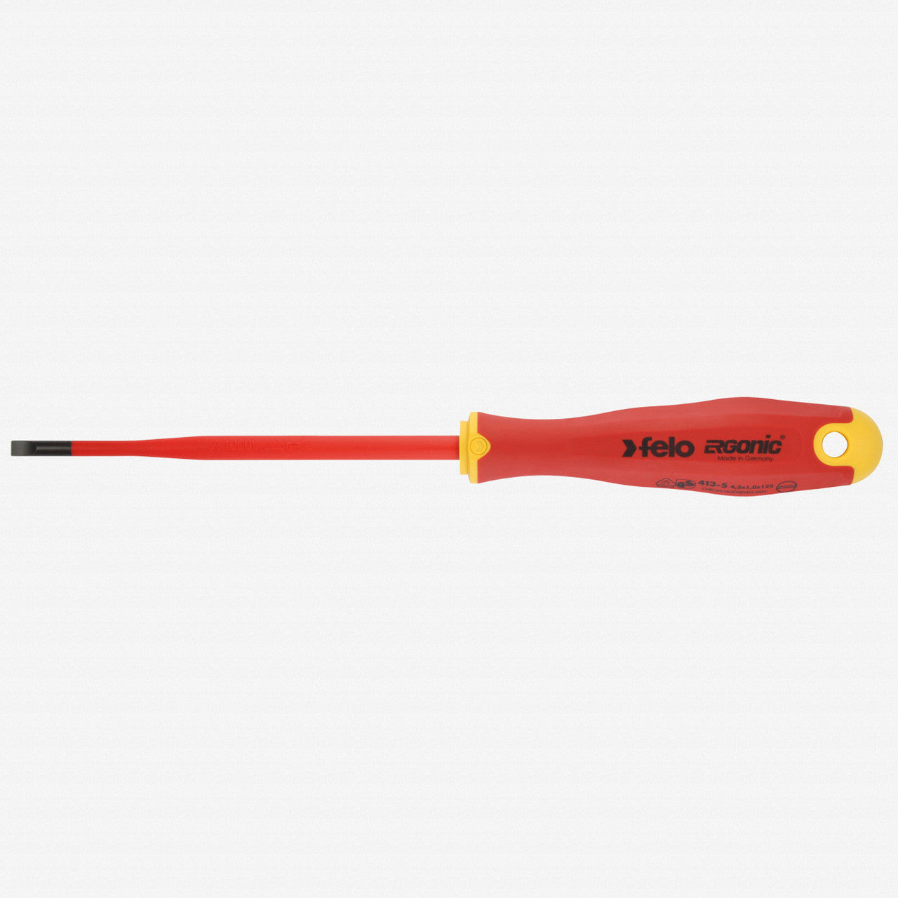 Felo E-slim Insulated 4.5 x 125mm Slotted Screwdriver