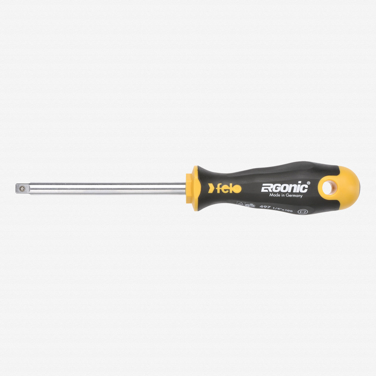 Felo Ergonic Screwdriver w/ 1/4" Socket Adapter