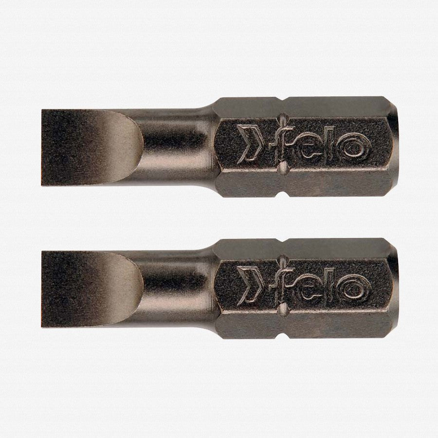 Felo Slotted 6.5 x 1.2 x 25 mm Bits - 2 Pieces
