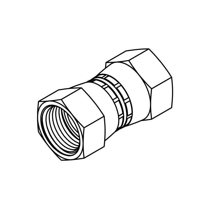 Female JIC Swivel Union 6510-06-06