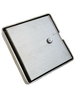 42° Deg Aluminum Filler Neck Guard With Fuel Door