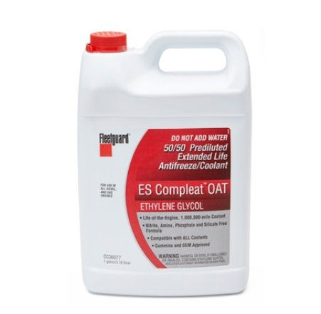 Fleetguard ES Compleat OAT Ethylene Glycol Red Coolant | 50/50 Prediluted | CC36077