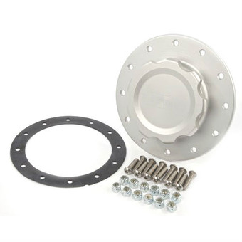 Fuel Cell Cap With Gasket (Silver 12 Bolt W/ 3" Opening)