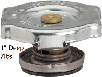 1" Inch Deep - 7psi - Radiator Filler Cap - Rare Applications.