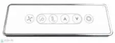 Gecko Alliance Aquatic Backlit Keypad TOAC 6 Button – Chrome Control Panel for Blower, Pump, Chromatherapy