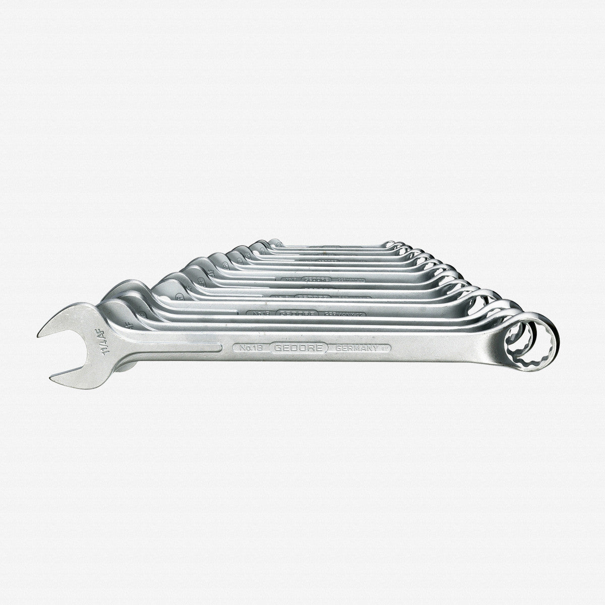 Gedore 1 B-014 A Combination spanner set 14 pcs 5/16-1.1/4"