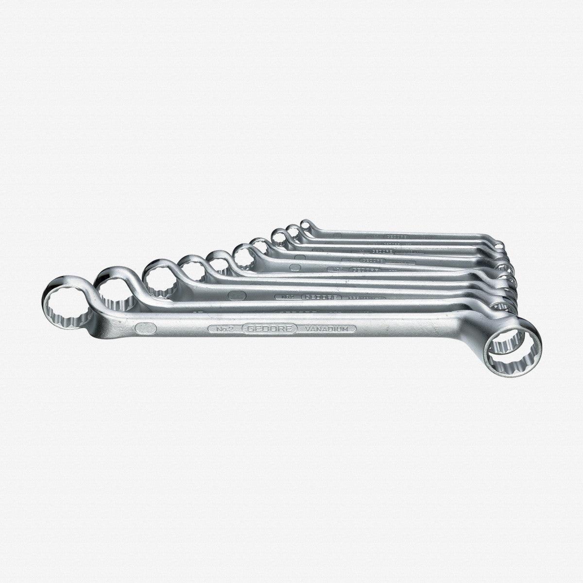 Gedore 2-10 Double ended ring spanner set 10 pcs 6-27 mm