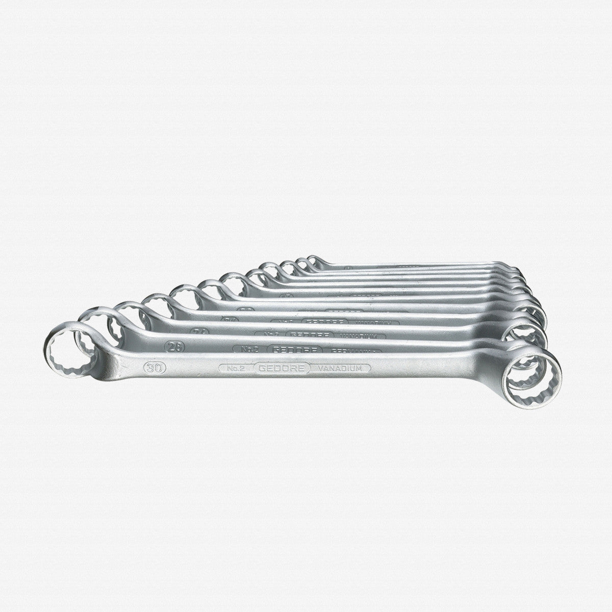 Gedore 2-120 Double ended ring spanner set 12 pcs 6-32 mm