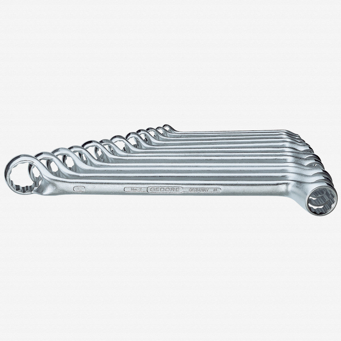 Gedore 2-122 ISO Double ended ring spanner set 12 pcs 6-34 mm