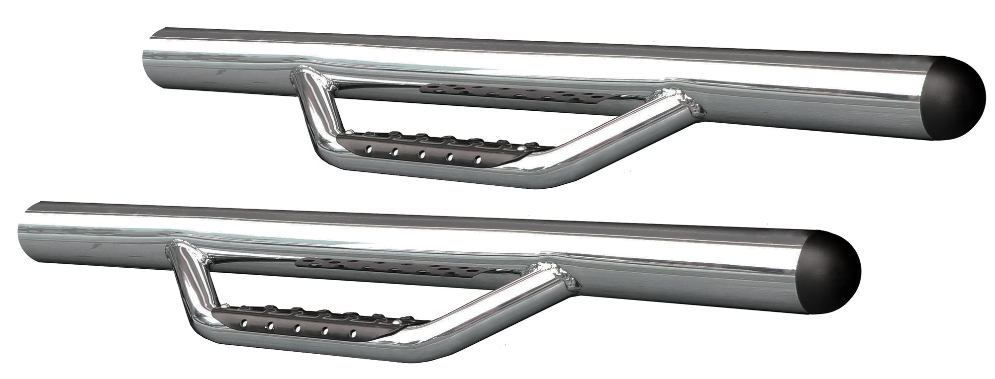 RealTruck Go Rhino Dominator D2 Side Steps for 07-18 Jeep Wrangler JK 2-Door