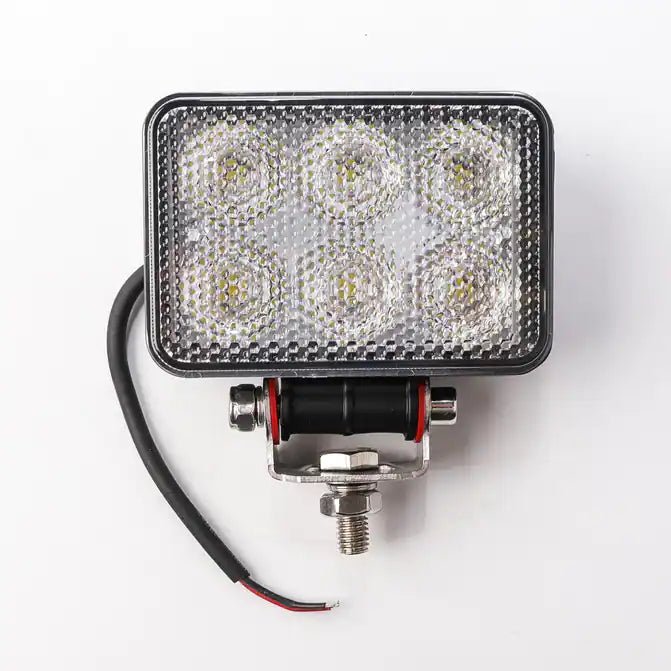 HD Value HDV080334 LED Rectangular Flood Work Lamp | 6 LED | 12-24V
