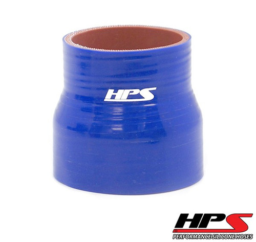 HPS 4 Ply Reinforced Straight Silicone Hose Reducer/Adapter 1.50" x 2" ID Blue