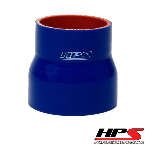 HPS 4 Ply Reinforced Straight Silicone Hose Reducer/Adapter 3.5" x 3.75" ID Blue
