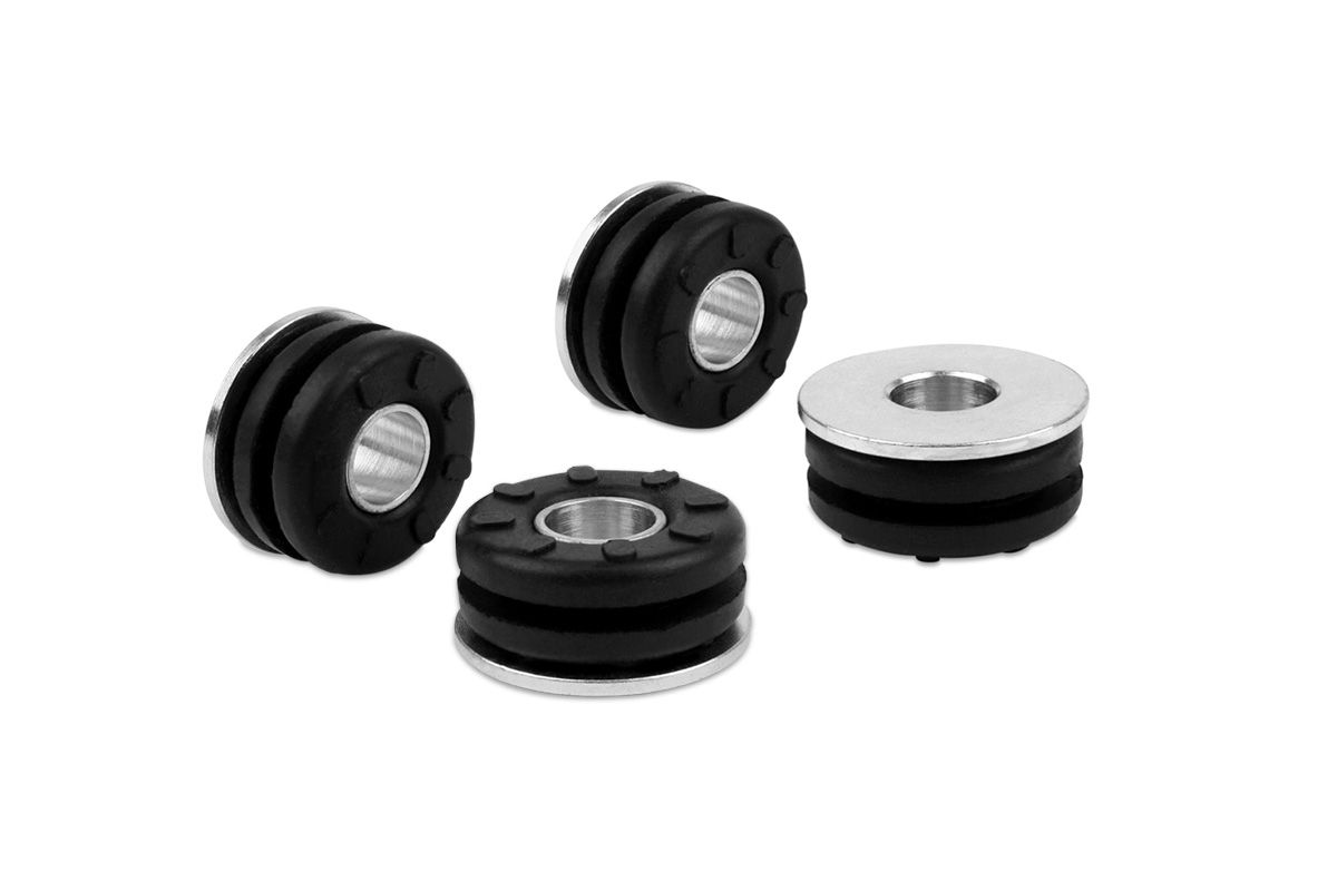 Vibration Isolation Rubber Grommet & Insert for Oil Cooler Brackets, 4-PACK